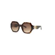 Chopard Brun Gradient Solglasögon Shiny Dark Havana Brown, Dam