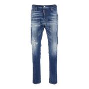 Dsquared2 Högmidjade Blå Jeans Figursydd Form Blue, Herr