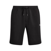 Ralph Lauren Svarta Shorts med Broderad Logotyp Black, Herr