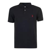 Ralph Lauren Svart Stickad Polotröja Black, Herr