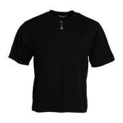 Dolce & Gabbana Dekorerad Crew Neck T-shirt Black, Herr