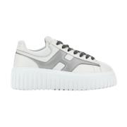 Hogan Randig Split Stil Sneakers White, Dam