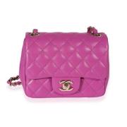 Chanel Vintage Pre-owned Laeder crossbodyvskor Purple, Dam