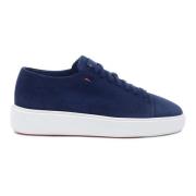 Santoni Lyxiga mockasneakers Blue, Dam