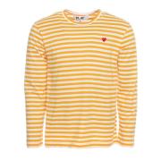 Comme des Garçons Play Long Sleeve Tops Yellow, Herr