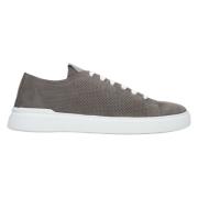 Estro Klassiska Beige Läder Herr Sneakers Gray, Herr