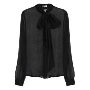 Saint Laurent Klassisk Skjorta Black, Dam