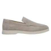 Estro Kvinnors Ljusgrå Naturlig Velour Loafers Er00113368 Gray, Dam