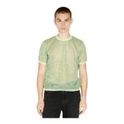 Martine Rose Blommig Crewneck T-shirt Green, Herr