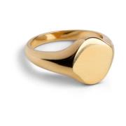 Enamel Copenhagen Guld Emalj Luna Signet Ring Yellow, Dam