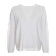 Drykorn Round-neck Knitwear White, Dam