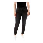 Closed Svarta Slim Fit Cropped Jeans Black, Dam