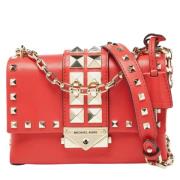 Michael Kors Pre-owned Pre-owned Laeder crossbodyvskor Red, Dam