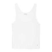 Anine Bing Off White Tank Top Brine Model White, Dam