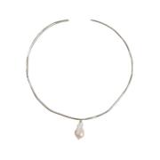 Malababa Tahiti Barock Pärlchoker Halsband Gray, Dam