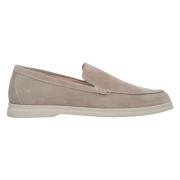 Estro Herr Beige Velour Slip-On Loafers Er00113058 Beige, Herr