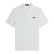 Fred Perry Klassisk Polo Skjorta med Broderi White, Herr