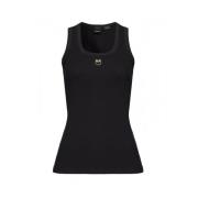 Pinko Love Birds Tanktop Svart Black, Dam