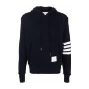 Thom Browne 4-Bar Stripe Hoodie Sweaters Blue, Herr