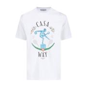 Casablanca Vita T-shirts och Polos White, Herr