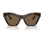 Burberry Cat-Eye Solglasögon med Monogramdetaljer Brown, Unisex