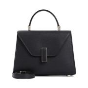 Valextra Iside Crossbody Mikroväska Black, Dam