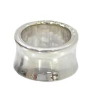 Chanel Vintage Pre-owned Silver ringar Gray, Dam