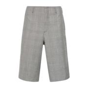 Comme des Garçons Tartan Wool Shorts Gray, Herr