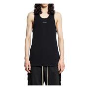 Fear Of God Räfflad Tank Top Svart Scoop Neck Black, Herr