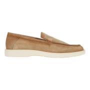 Santoni Bruna Loafer Skor för Män Beige, Herr