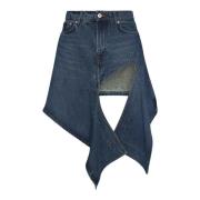 Y/Project Denim Mini Kjol Blue, Dam