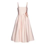 Marchesa Rosa Blomsterapplikation A-Linje Klänning Pink, Dam