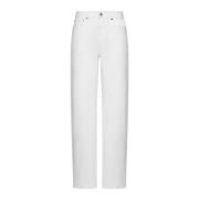 Loulou Studio Vit Denim Wide Leg Jeans White, Dam