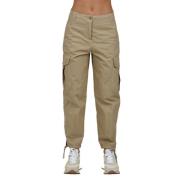 Aspesi Cargo Bomullsbyxor Beige, Dam