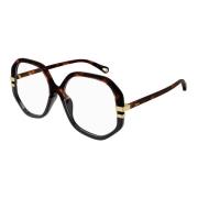 Chloé Stylish Eyewear Frames in Dark Havana Brown, Unisex