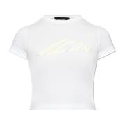 Dsquared2 T-shirt med logotyp White, Dam