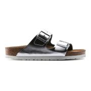 Birkenstock Arizona Lena Silver Tofflor Gray, Herr