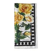 Dolce & Gabbana Lyxig Sidenscarf Kollektion Multicolor, Dam