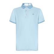 Etro Blå Tryckta T-shirts och Polos Blue, Herr