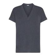 Brunello Cucinelli Grå T-shirts och Polos Gray, Dam