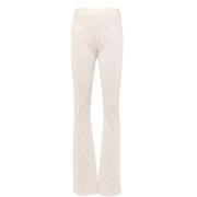 Palm Angels Snygga Byxor för Trendy Look Beige, Dam