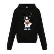 Dsquared2 Sweatshirt med logotyp Black, Herr