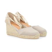 Castañer Tortora Satin Espadriller Gray, Dam