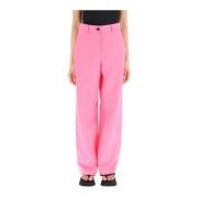 Msgm linne blandningsbyxor Pink, Dam