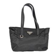 Prada Vintage Pre-owned Laeder handvskor Black, Dam