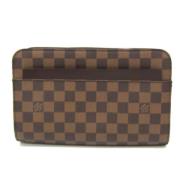 Louis Vuitton Vintage Pre-owned Tyg kuvertvskor Brown, Dam