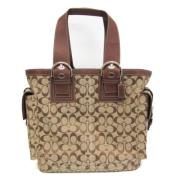 Coach Pre-owned Pre-owned Canvas totevskor Beige, Dam