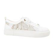 Alviero Martini 1a Classe Geo Safari Läder Sneakers White, Dam