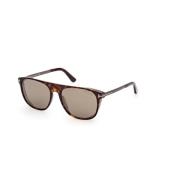 Tom Ford Roviex Mirror Dark Havana Solglasögon Brown, Unisex