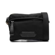 Tom Ford Mini Messenger i Svart Nylon Black, Herr